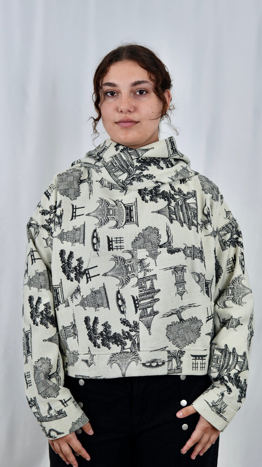 540 Ivory Toile Crop - Maison Habit