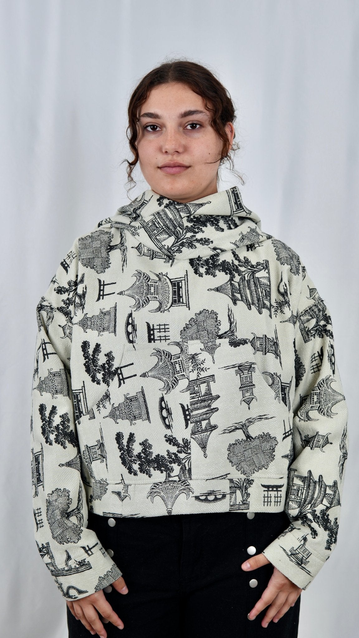 540 Ivory Toile Crop - Maison Habit