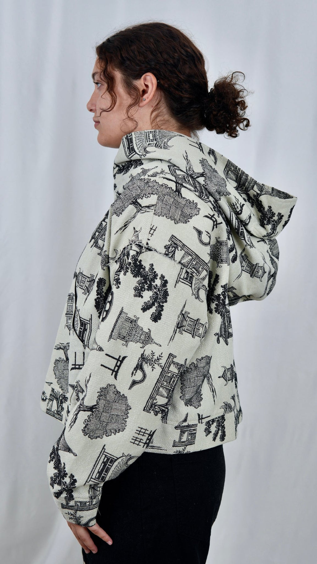 540 Ivory Toile Crop - Maison Habit