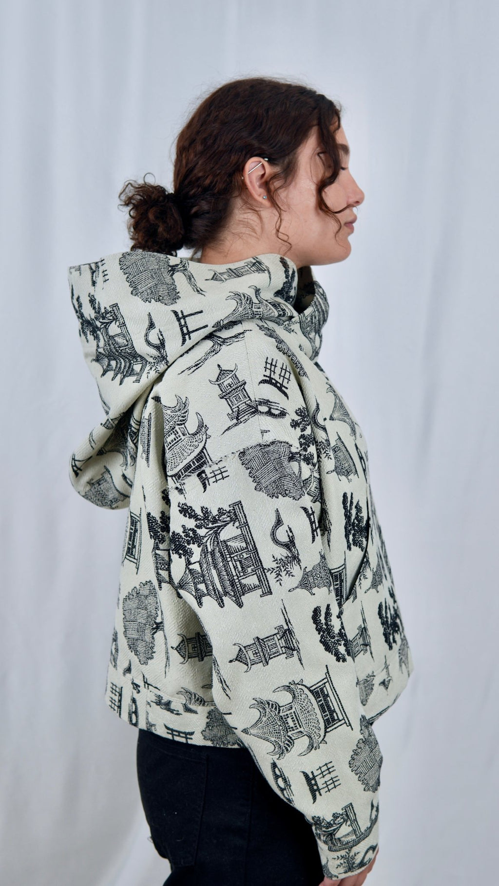 540 Ivory Toile Crop - Maison Habit